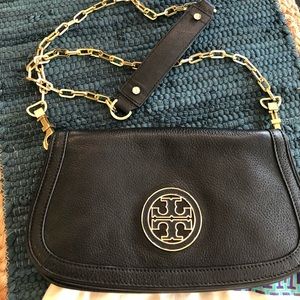 Tory Burch Leather Britton Clutch Crossbody
